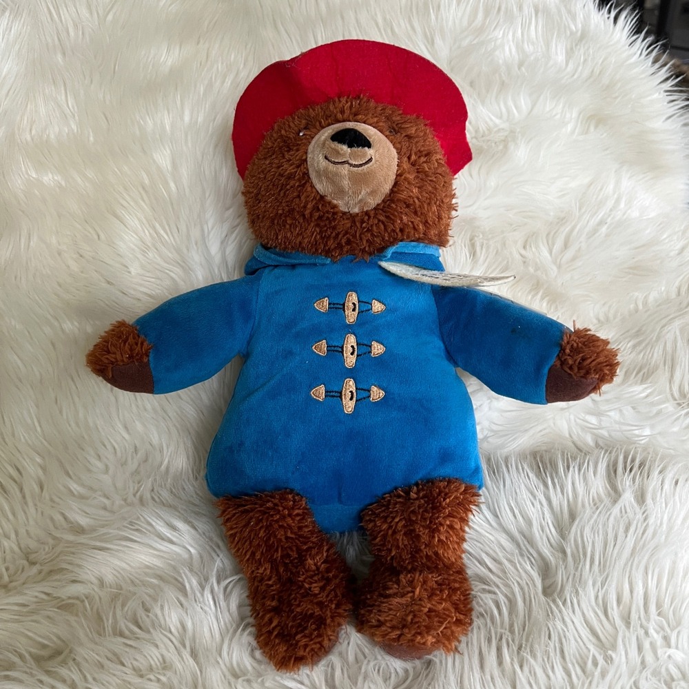 Kohls Cares Paddington Bear Plush Stuffed Animal Blue Coat Red Hat 2016 12 inch